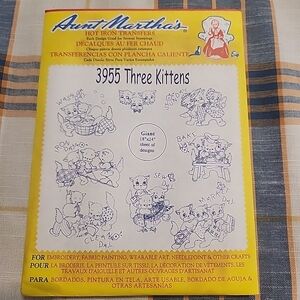 Three Kittens Iron-On Transfers